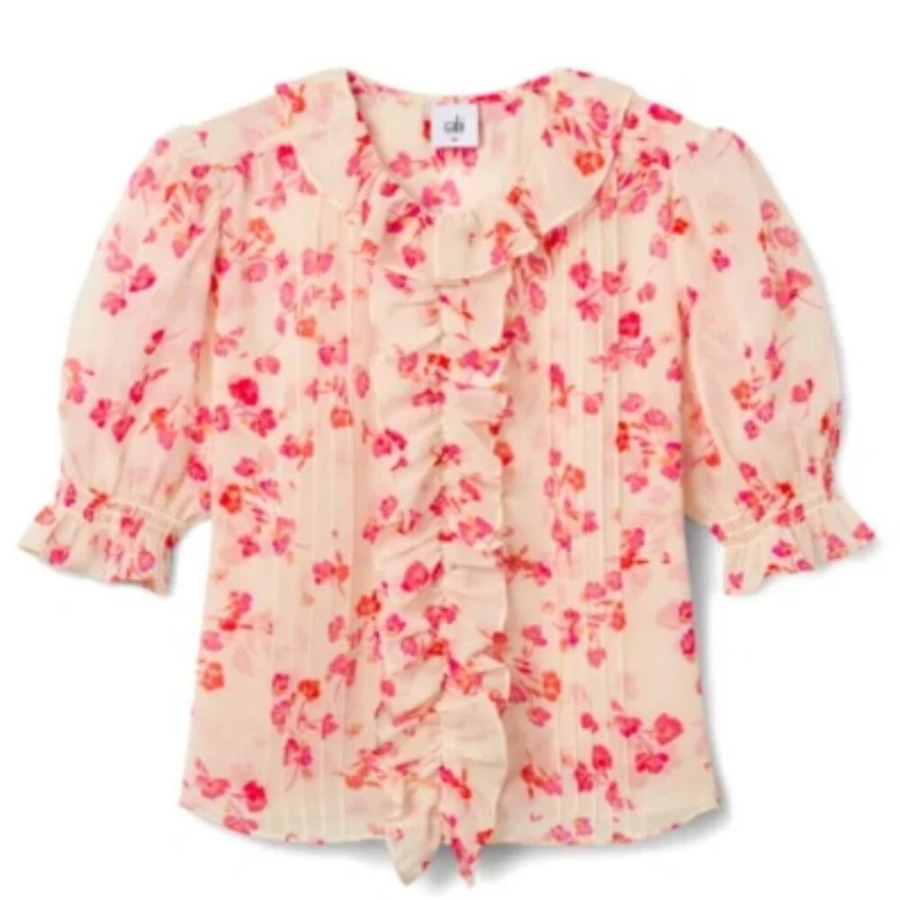 Cabi Printed Cherish Top 6715 - Size Medium